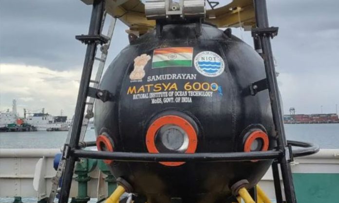 India's Manned Submersible Matsya To Divide 6000 Meters