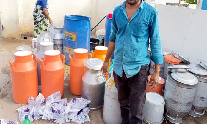 Adulterated Milk Seized in Bhoodan Pochampally
