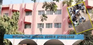 Man Attempts suicide by jumping from Nampally court building