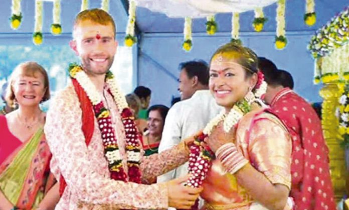 Mancherial girl and Britain Boy tied Knot