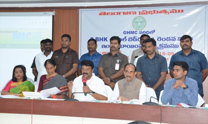 Minister Talasani Review on Double Bed Room Houses