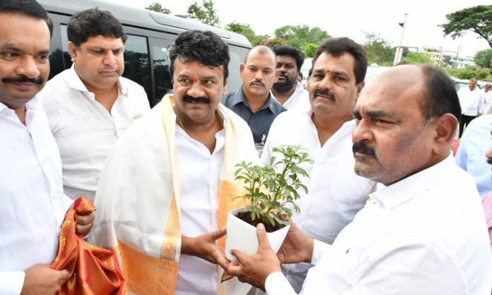 Minister talasani srinivas tour kamareddy