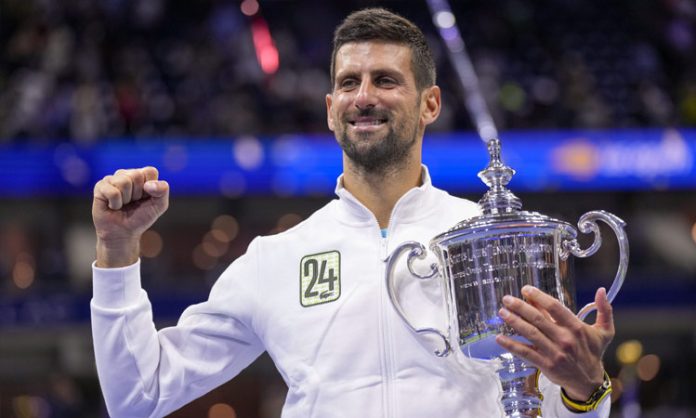 Novak Djokovic wins the US Open Grand Slam singles title