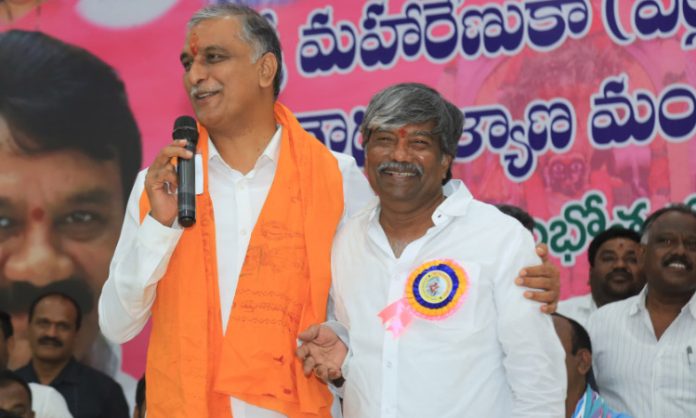 Harish rao praise goud caste