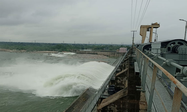 Huge Flood Inflow to Sriram Sagar Project