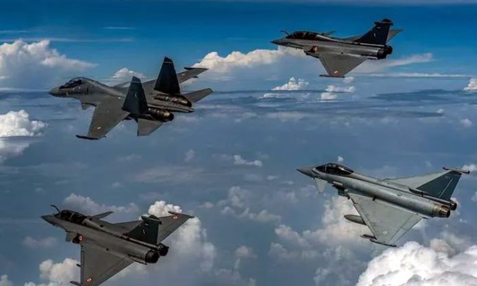 IAF Conducts Air exercise Trishul during G20 Summit