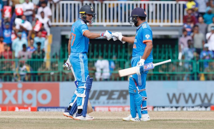 Rohith and gill out in Ind vs Pak