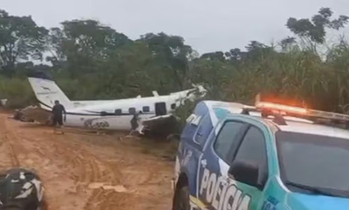 Aeroplane collapsed in Brazil
