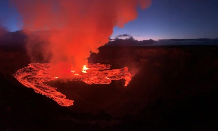 eruption of kilauea volcano