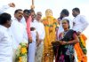 Harish Rao Unveils Chakali Ilamma Statue in Siddipet