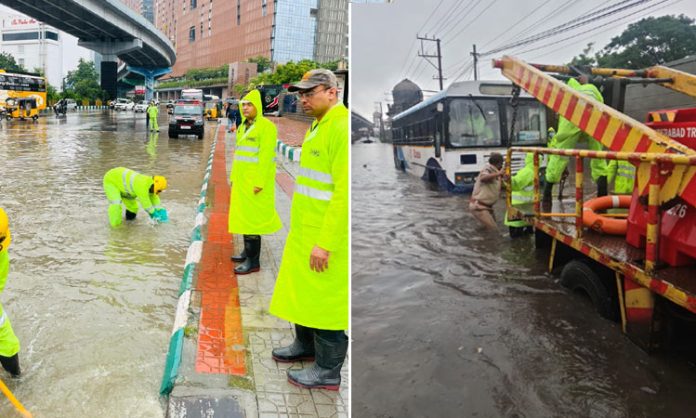 Heavy Rains hit Hyderabad