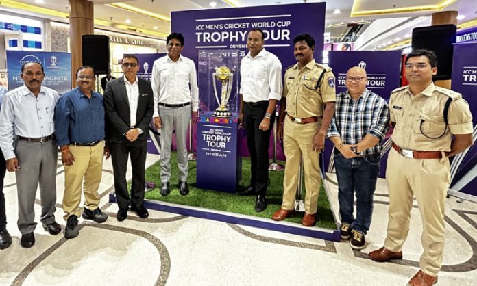 Inorbit Mall Hyderabad Displayed ICC World Cup 2023 trophy