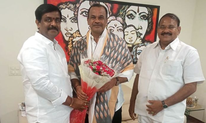 Jitta Balakrishna Reddy meets MP Komatireddy