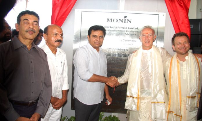 Foundation stone laying for Monin manufacturing unit in Hyderabad