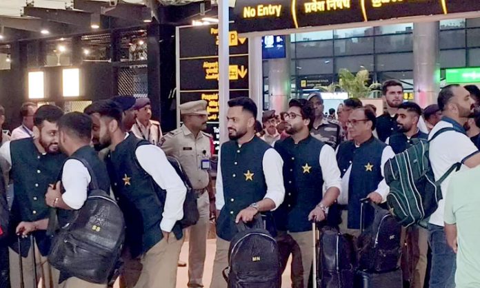 Pakistan Team Arrived to Hyderabad