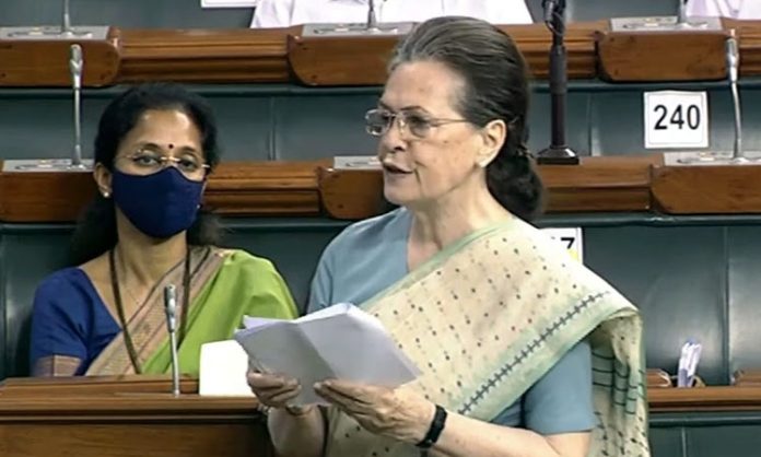 Sonia Gandhi Speech in Lok Sabha