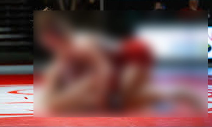 Olympian woman wrestler morphed photo