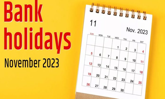 15 working days for banks in November.