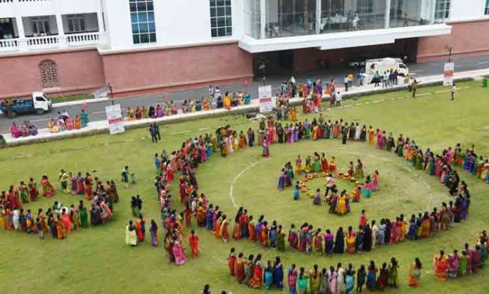 Grand Bathukamma celebrations at Secretariat