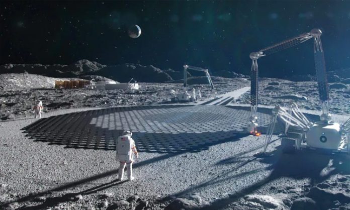 Construction of 3D houses on the moon by 2040