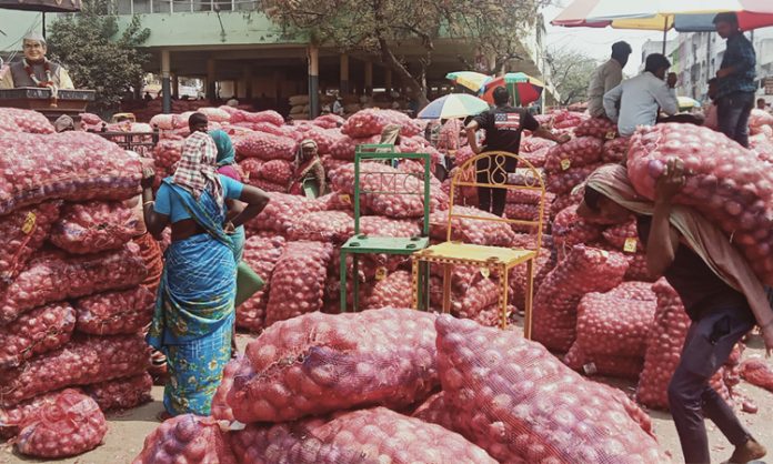Where is subsidized onion for Telangana?