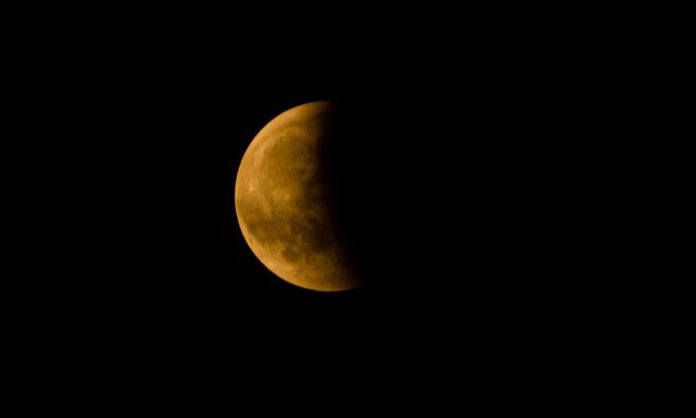 Partial lunar eclipse