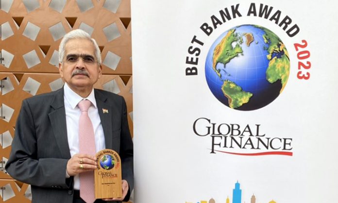 Shaktikanta Das gets Global Award for top central banker