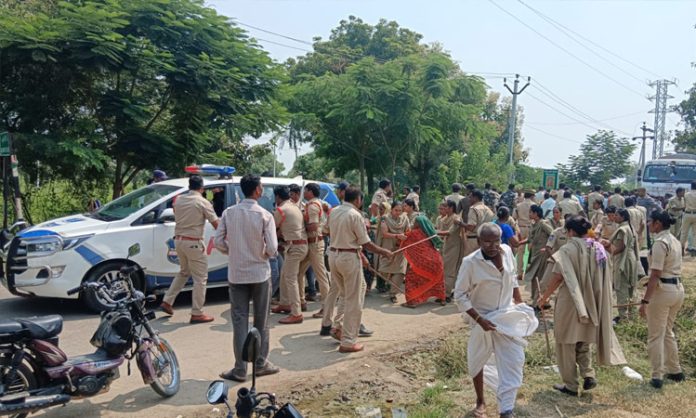 Villagers Protest Against Jurala Agro Ethanol Company in Marikal Mandal