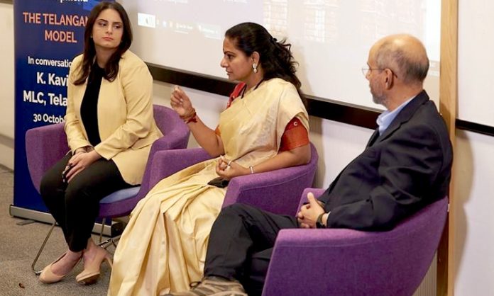 MLC Kavitha Addresses at Oxford University