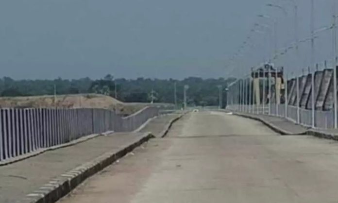 Medigadda barrage damaged