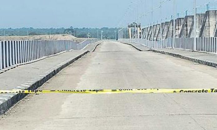 Medigadda barrage damaged