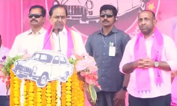 CM KCR Participating in Praja Ashirvada Sabha at Bodhan