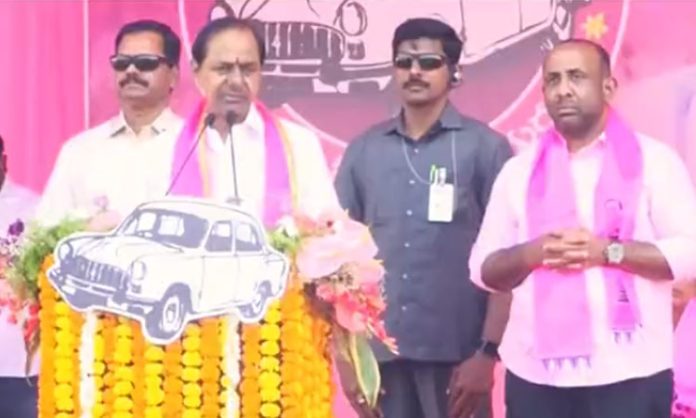 CM KCR Participating in Praja Ashirvada Sabha at Bodhan