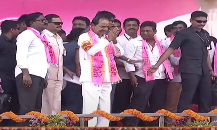 CM KCR praja ashirvada sabha at khammam