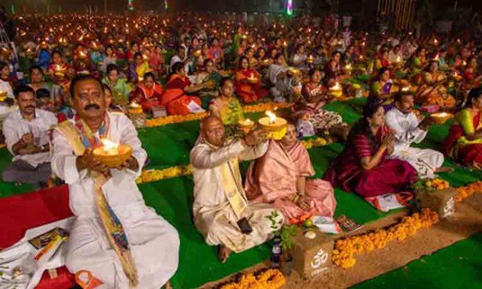 A grand Kartika Deepotsavam at Srivari Temple