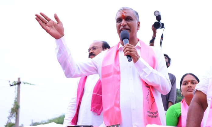 Harish rao fire on BJP