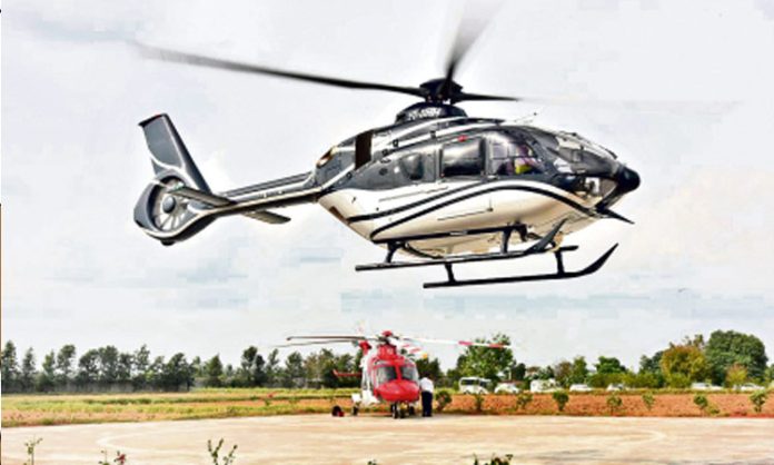 Helicopter war in telangana assembly election 2023
