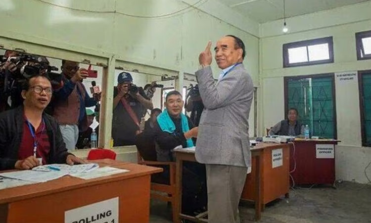 Mizoram CM casts vote