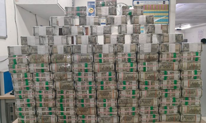 Money captured in Hyderabad