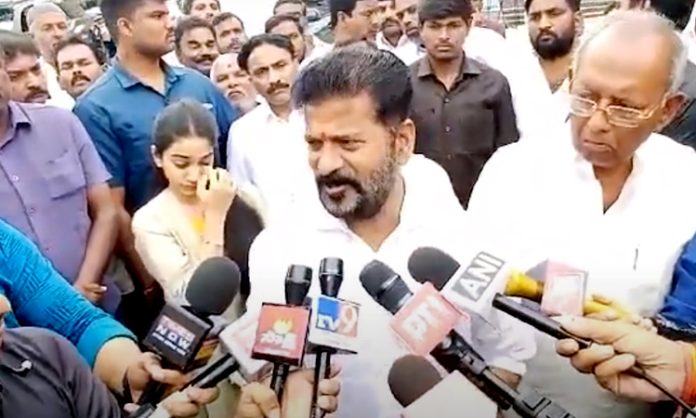 Revanth Reddy Cast Vote in Kodangal