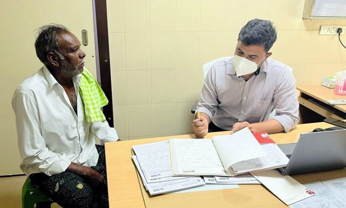 AOI Mangalagiri successfully treated patient suffering from lung cancer