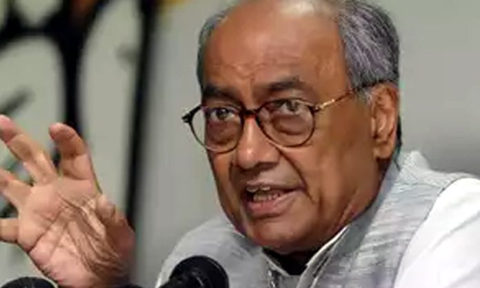 Digvijaya Singh Press Meet in Gandhi Bhavan