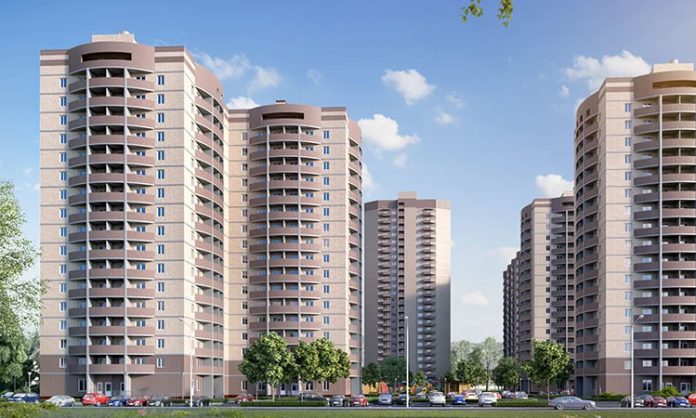 22-storey building in a housing society in Ghaziabad