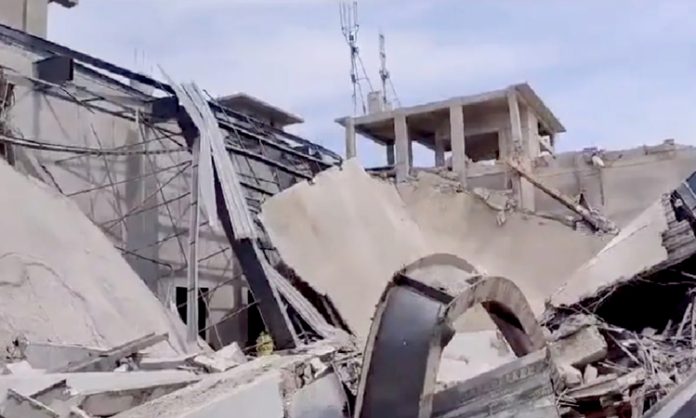 Under Construction Indoor Stadium Collapsed in Rangareddy