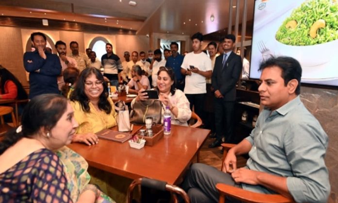 KTR take tea at Niloufer Cafe