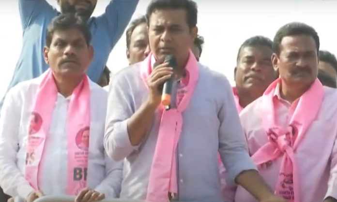 minister ktr road show in kamareddy