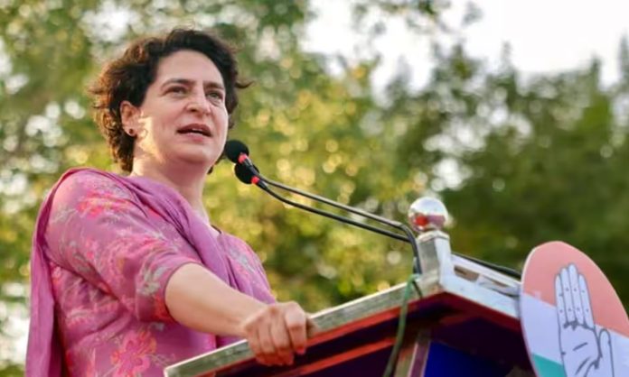 Priyanka Gandhi Road Show in Bhuvanagiri