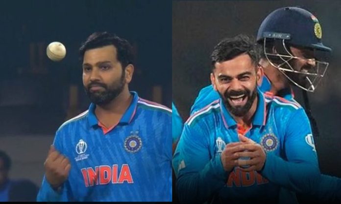 Rohith and Virat kohli taken wickets