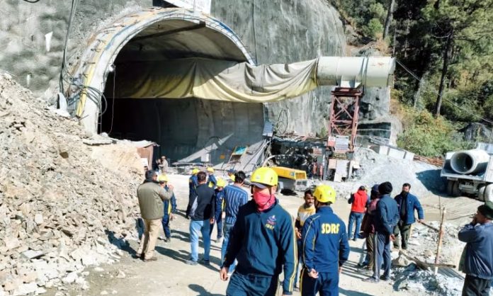 Tunnel collapse incident: 40 workers are safe