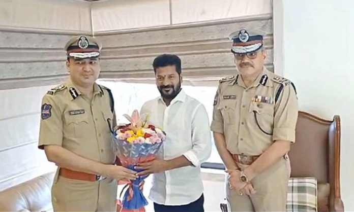 DGP Anjani Kumar met Revanth Reddy